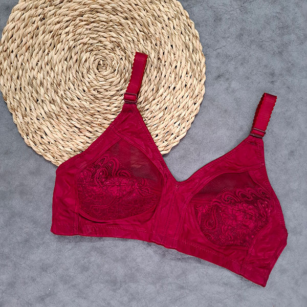 سوتین تک تمام نخ مدل نرمینه(زرشکی)